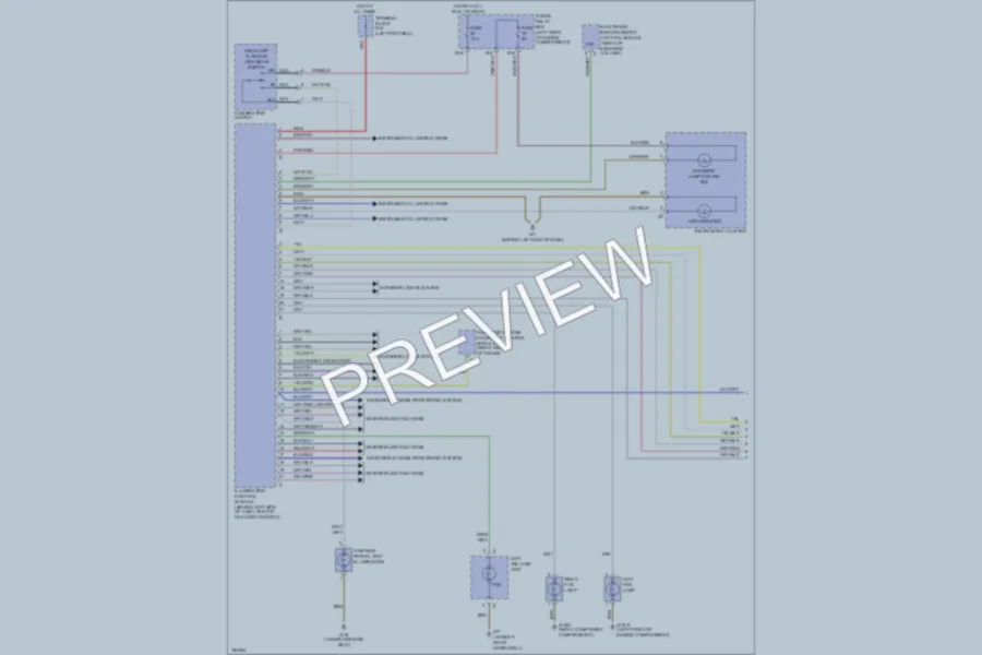 2003 MercedesBenz CLK320 Headlights wiring diagram preview
