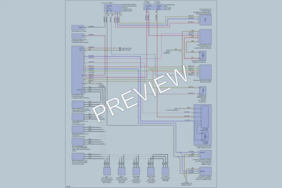 2003 MercedesBenz CLK500 Air Conditioning wiring diagram preview