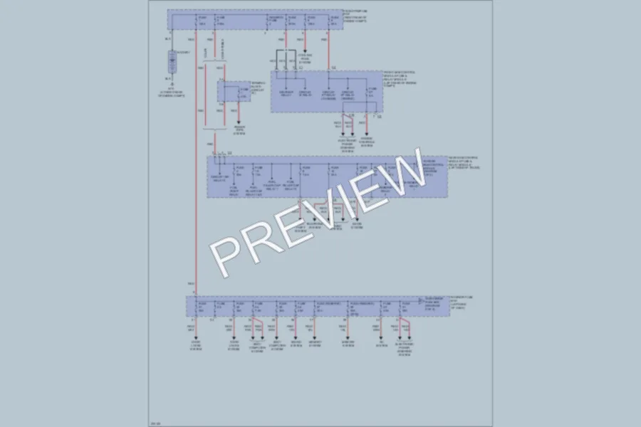 2003 MercedesBenz CLK500 Power Distribution wiring diagram preview