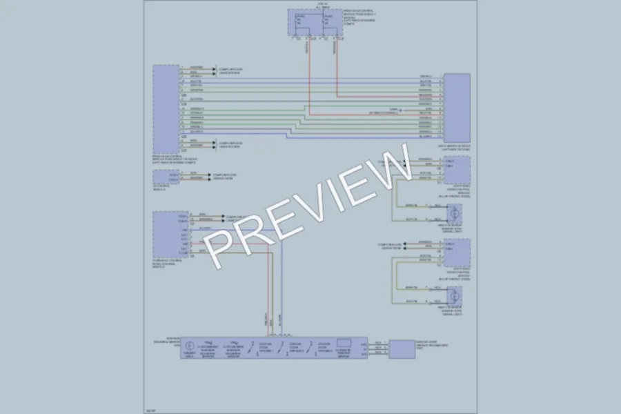 2003 MercedesBenz CLK500 Power Mirrors wiring diagram preview