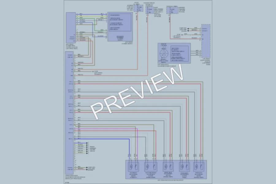 2003 MercedesBenz E320 Memory Systems wiring diagram preview