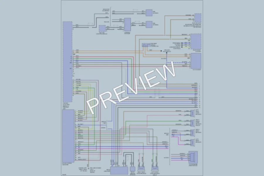2003 MercedesBenz E320 Radio wiring diagram preview