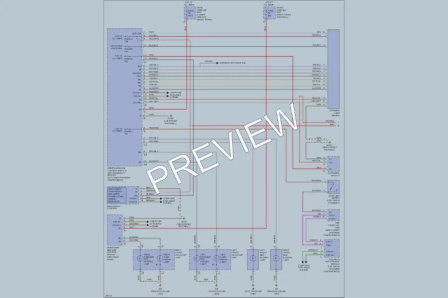 2003 MercedesBenz E500 Exterior Lights wiring diagram preview