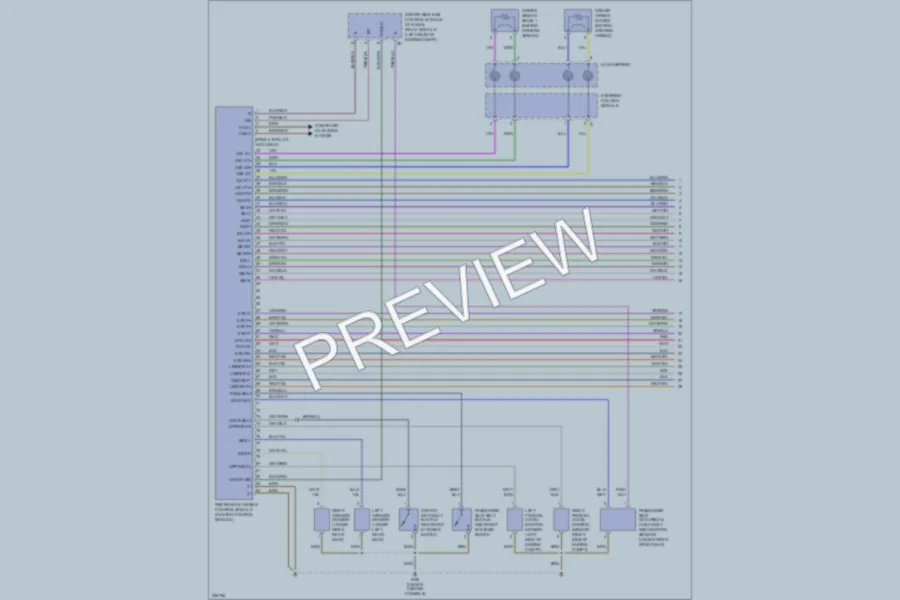2003 MercedesBenz E500 Supplemental Restraints wiring diagram preview
