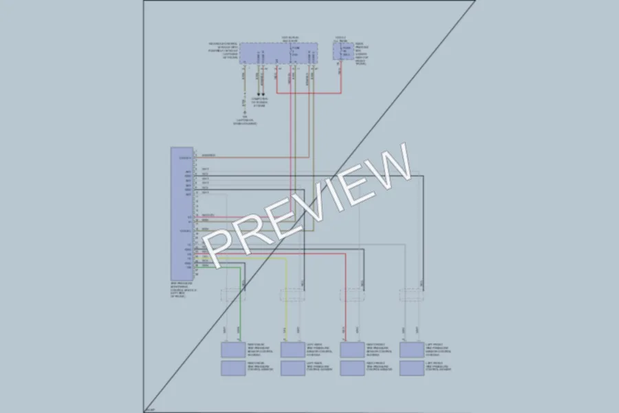 2003 MercedesBenz E500 Warning Systems wiring diagram preview