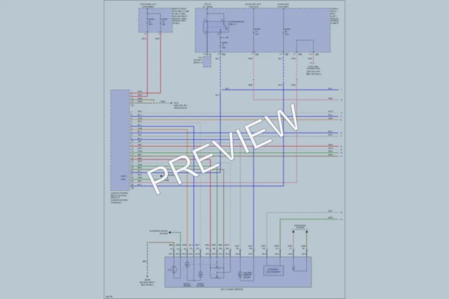 2003 MercedesBenz ML320 Power Mirrors wiring diagram preview