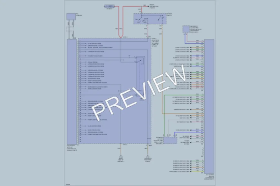 2003 MercedesBenz ML350 Body Control Modules wiring diagram preview