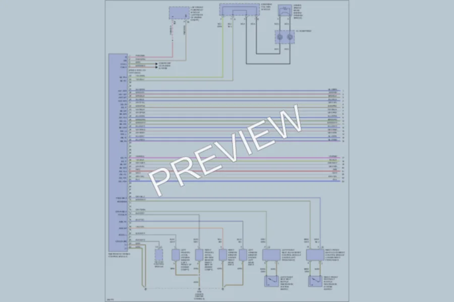 2003 MercedesBenz S430 Supplemental Restraints wiring diagram preview