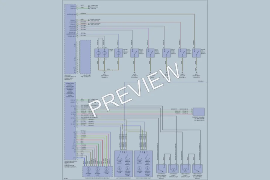 2003 MercedesBenz S500 Interior Lights wiring diagram preview