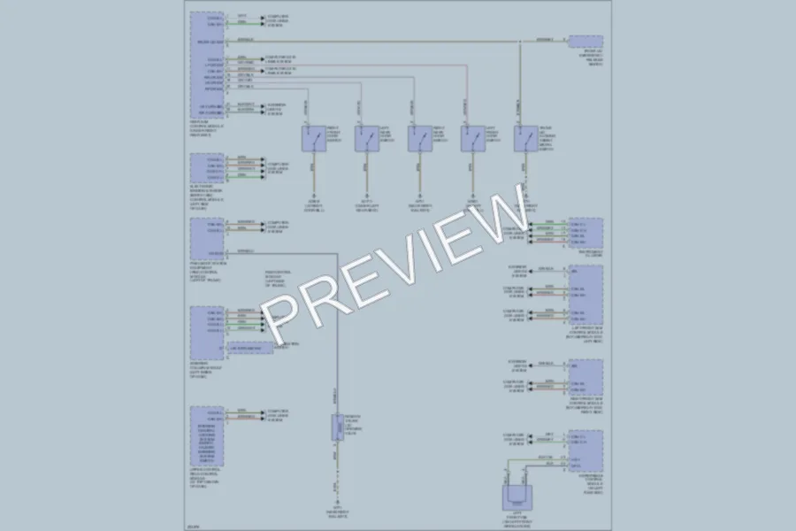 2003 MercedesBenz S500 Power Door Locks wiring diagram preview