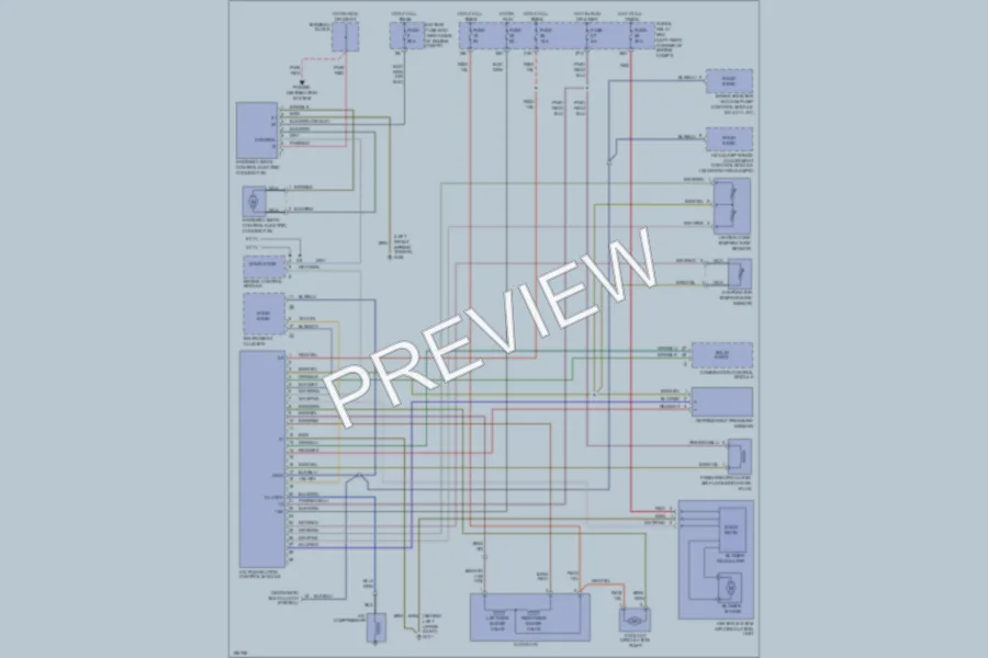 2003 MercedesBenz SLK320 Air Conditioning wiring diagram preview