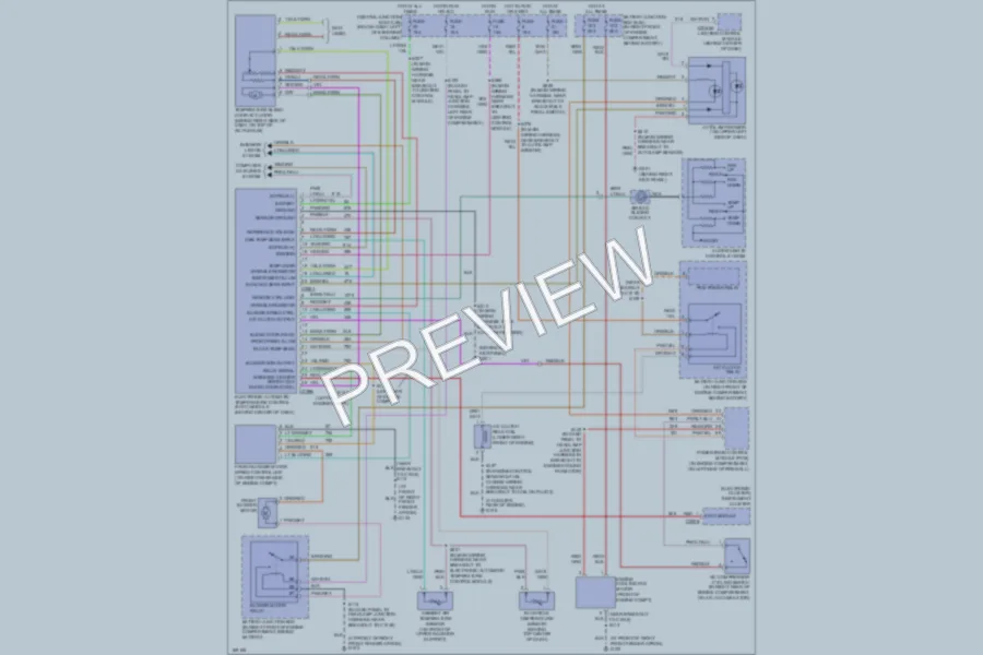 2003 Mercury Marauder Air Conditioning wiring diagram preview