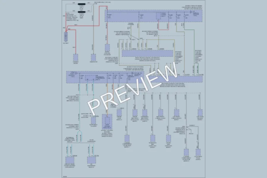 2003 Mercury Marauder Power Distribution wiring diagram preview