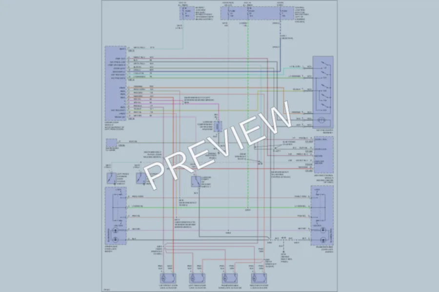 2003 Mercury Marauder Power Door Locks wiring diagram preview
