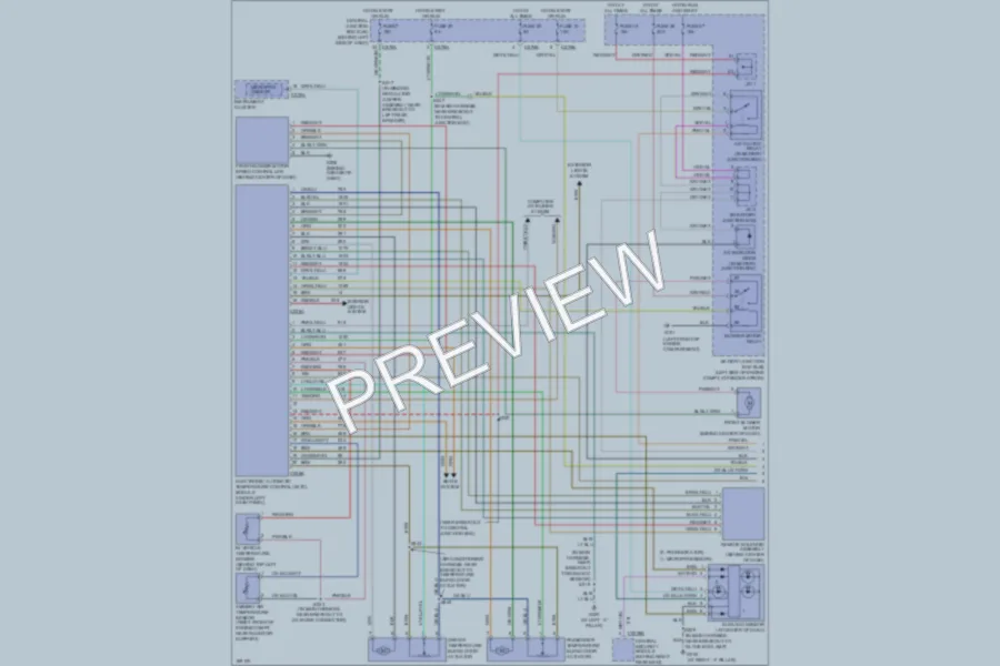 2003 Mercury Mountaineer Air Conditioning wiring diagram preview