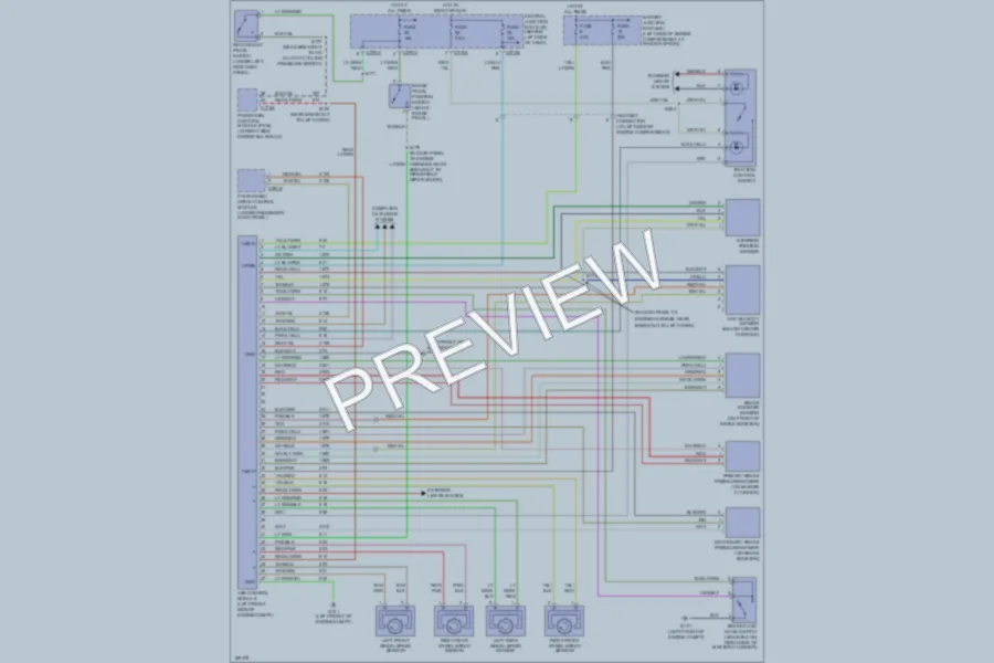 2003 Mercury Mountaineer Anti Lock Brakes wiring diagram preview