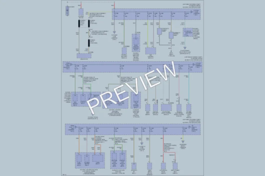 2003 Mercury Mountaineer Power Distribution wiring diagram preview