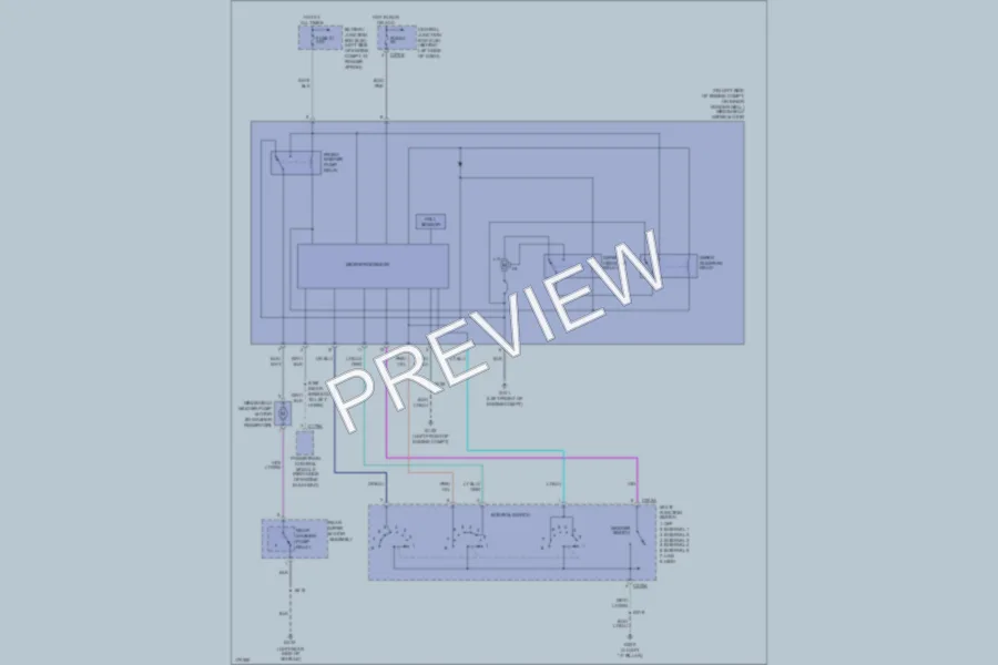 2003 Mercury Mountaineer Wiper Washer wiring diagram preview
