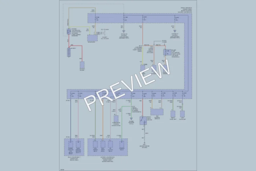 2003 Mercury Sable Power Distribution wiring diagram preview