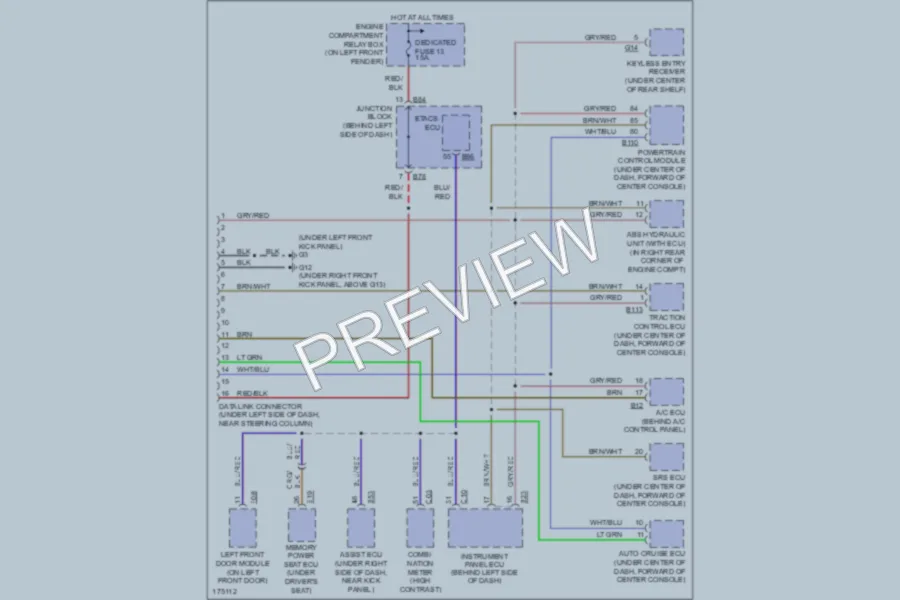 2003 Mitsubishi Diamante Computer Data Lines wiring diagram preview
