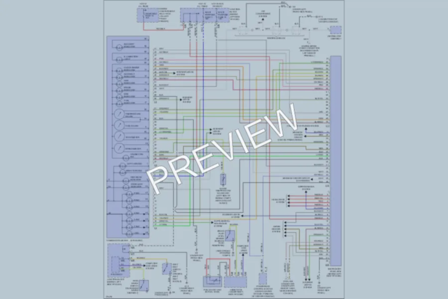 2003 Mitsubishi Diamante Instrument Cluster wiring diagram preview