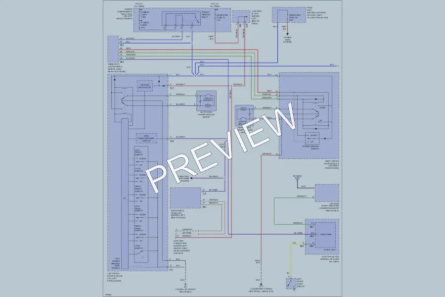 2003 Mitsubishi Diamante Power Windows wiring diagram preview
