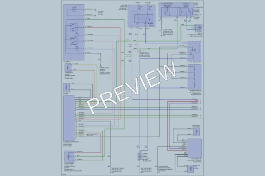 2003 Mitsubishi Eclipse Air Conditioning wiring diagram preview