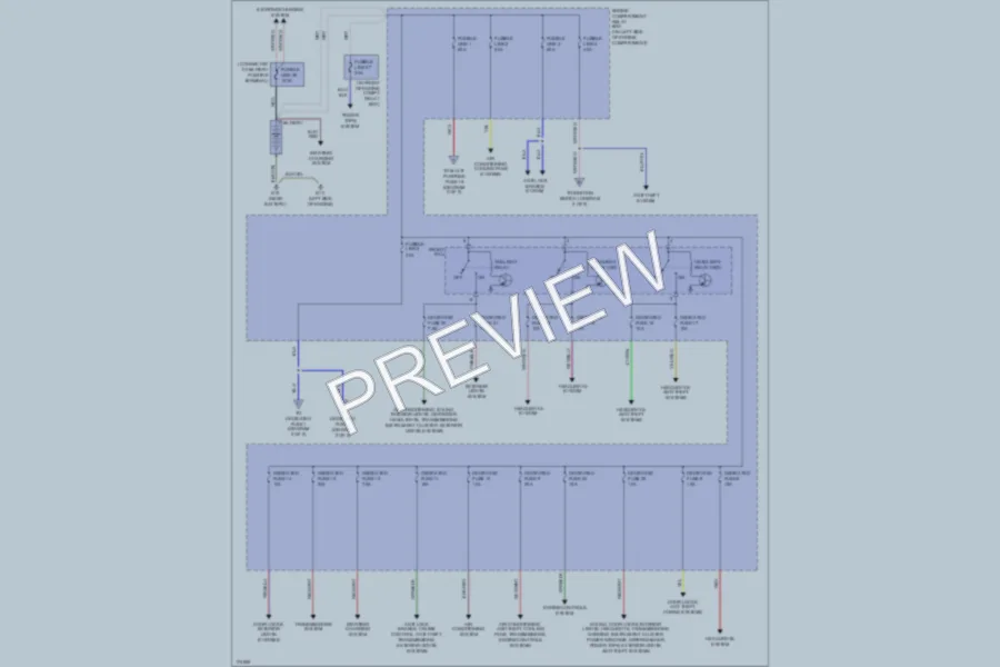 2003 Mitsubishi Eclipse Power Distribution wiring diagram preview