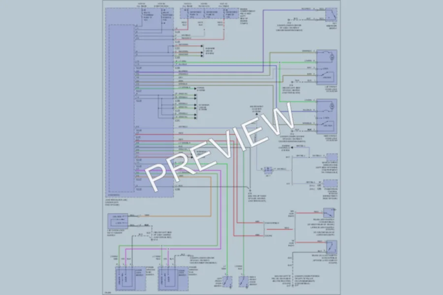 2003 Mitsubishi Eclipse Power Door Locks wiring diagram preview