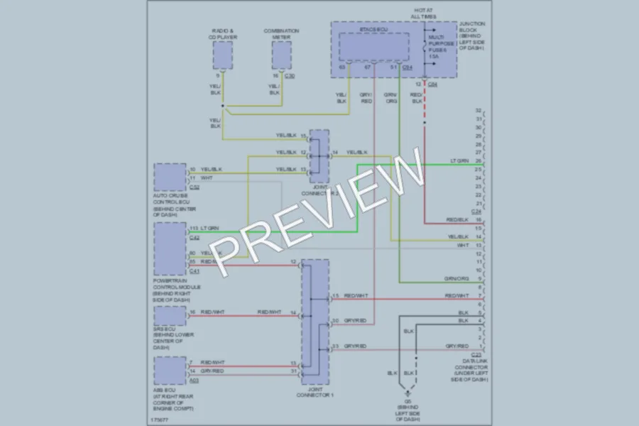 2003 Mitsubishi Galant Computer Data Lines wiring diagram preview