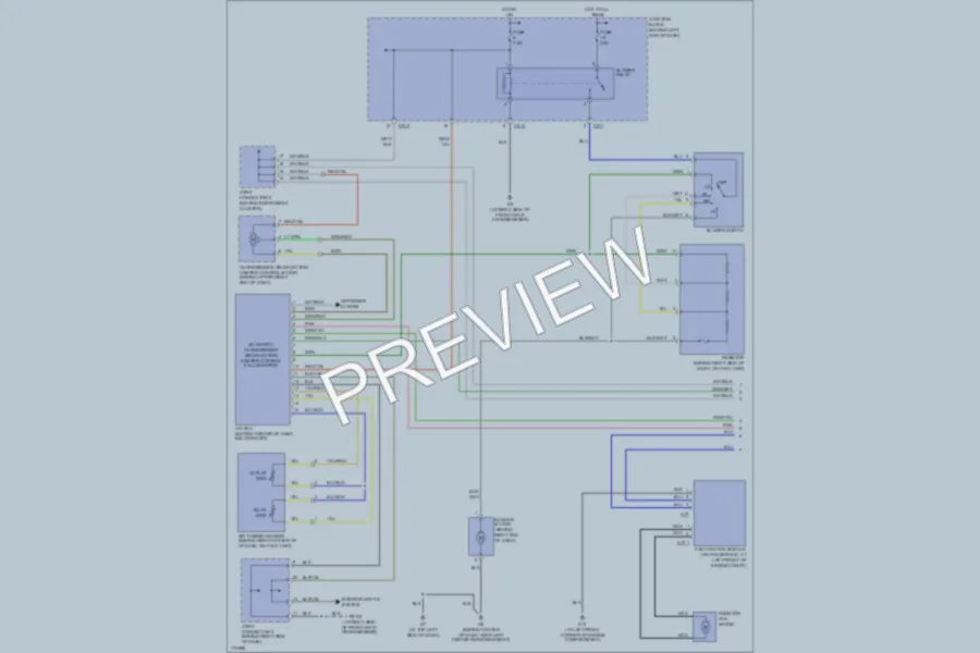 2003 Mitsubishi Lancer Air Conditioning wiring diagram preview