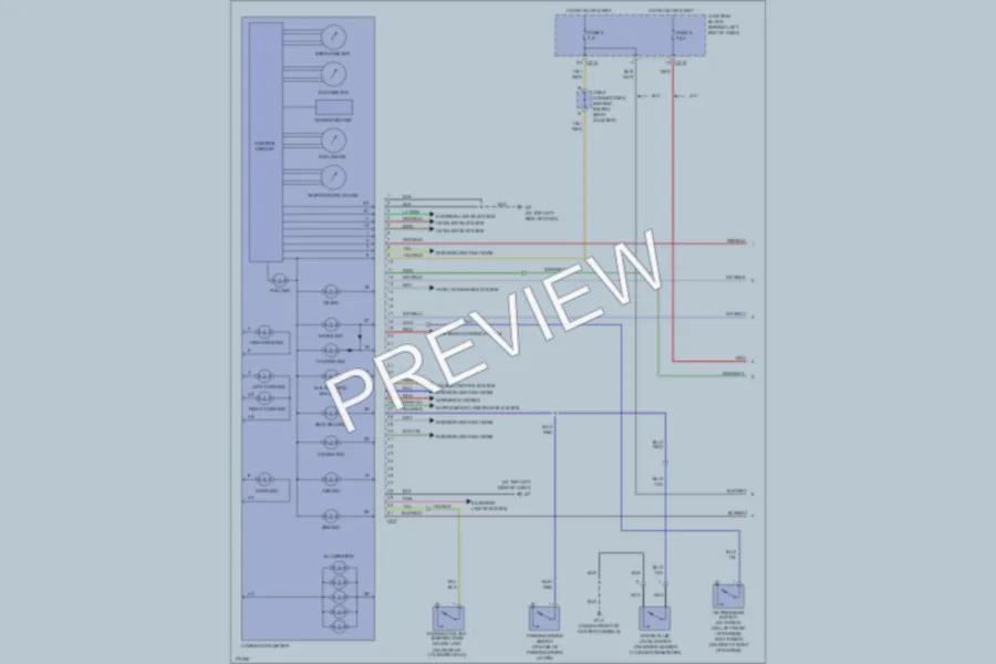 2003 Mitsubishi Lancer Instrument Cluster wiring diagram preview