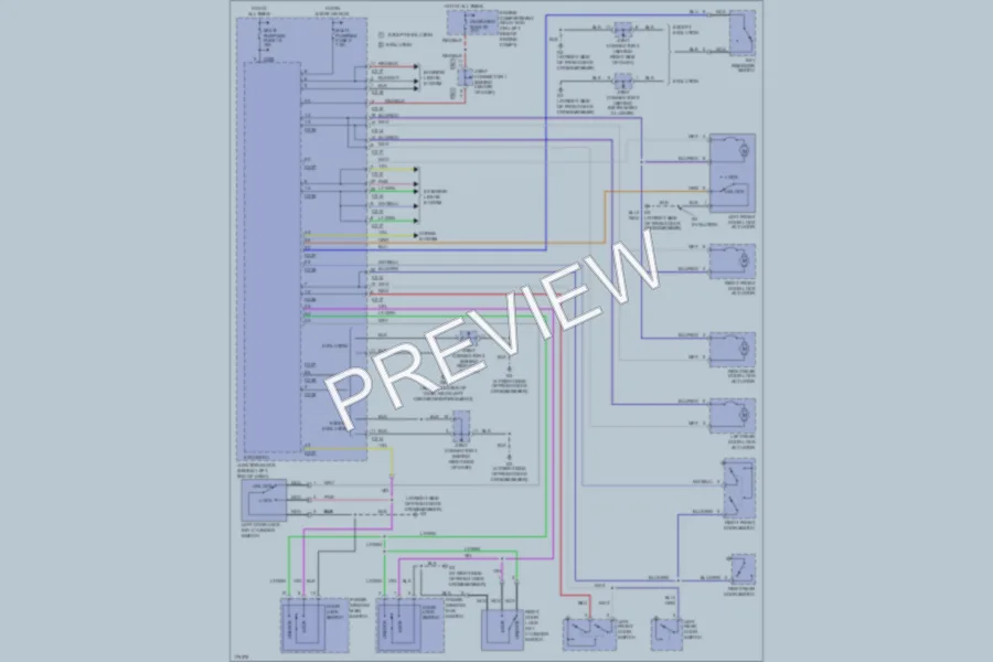 2003 Mitsubishi LancerEvolution Power Door Locks wiring diagram preview