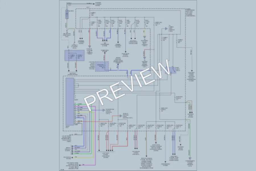 2003 Mitsubishi Montero Power Distribution wiring diagram preview