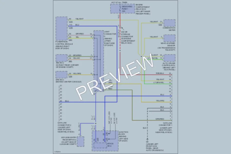2003 Mitsubishi MonteroSport Computer Data Lines wiring diagram preview