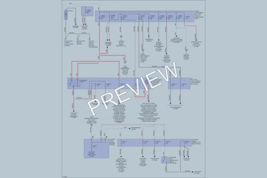 2003 Mitsubishi MonteroSport Power Distribution wiring diagram preview