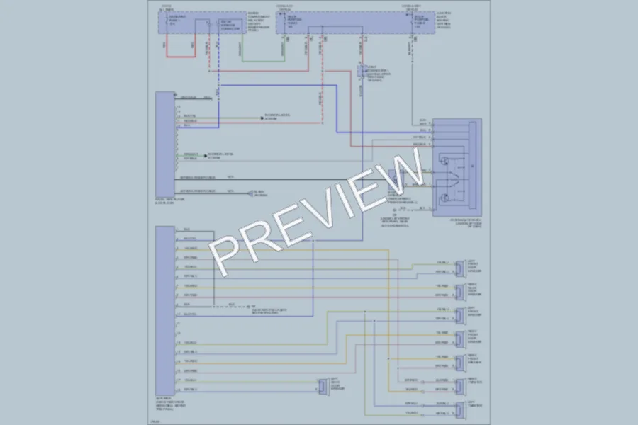 2003 Mitsubishi MonteroSport Radio wiring diagram preview