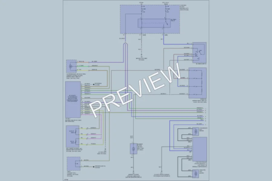 2003 Mitsubishi Outlander Air Conditioning wiring diagram preview