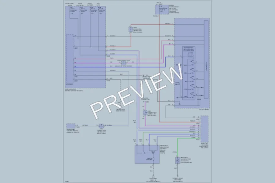 2003 Mitsubishi Outlander Wiper Washer wiring diagram preview