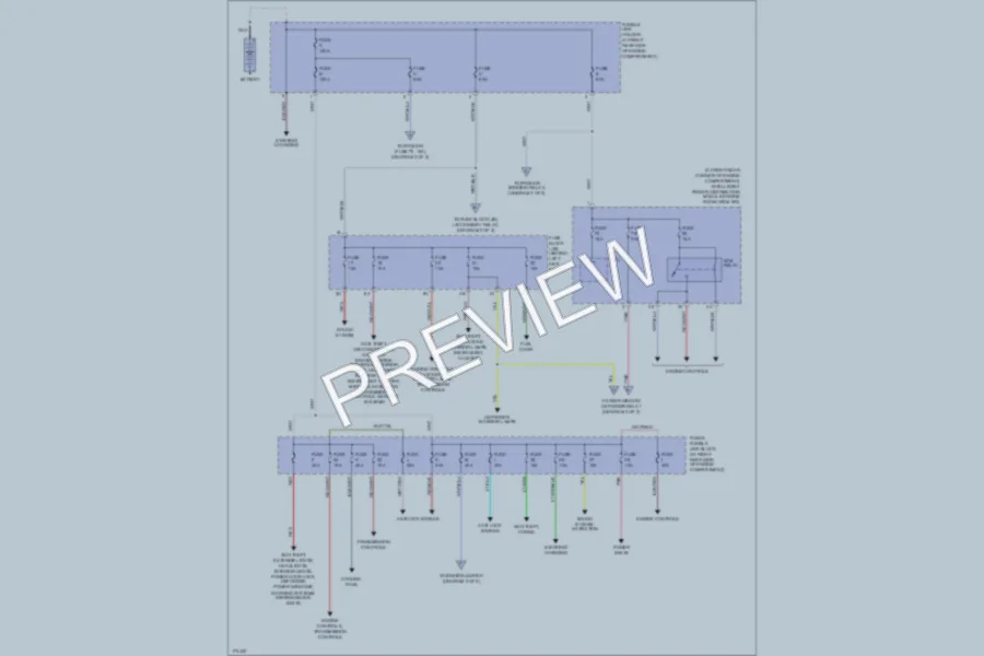 2003 Nissan 350Z Power Distribution wiring diagram preview