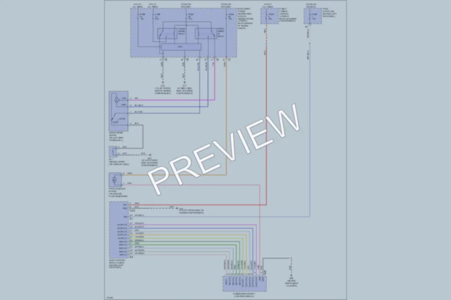 2003 Nissan 350Z Wiper Washer wiring diagram preview