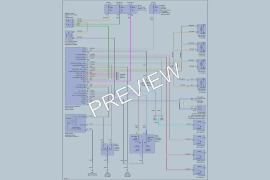 2003 Nissan Altima Power Door Locks wiring diagram preview