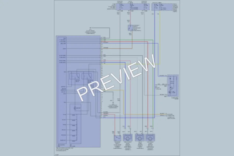 2003 Nissan Frontier Anti Lock Brakes wiring diagram preview