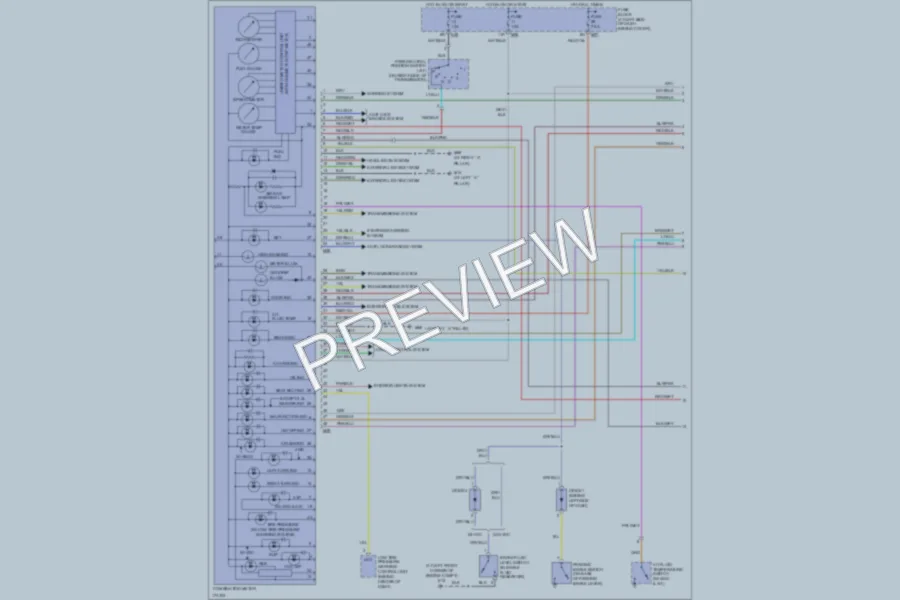 2003 Nissan Frontier Instrument Cluster wiring diagram preview