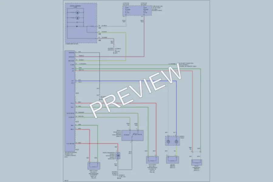 2003 Nissan Frontier Supplemental Restraints wiring diagram preview