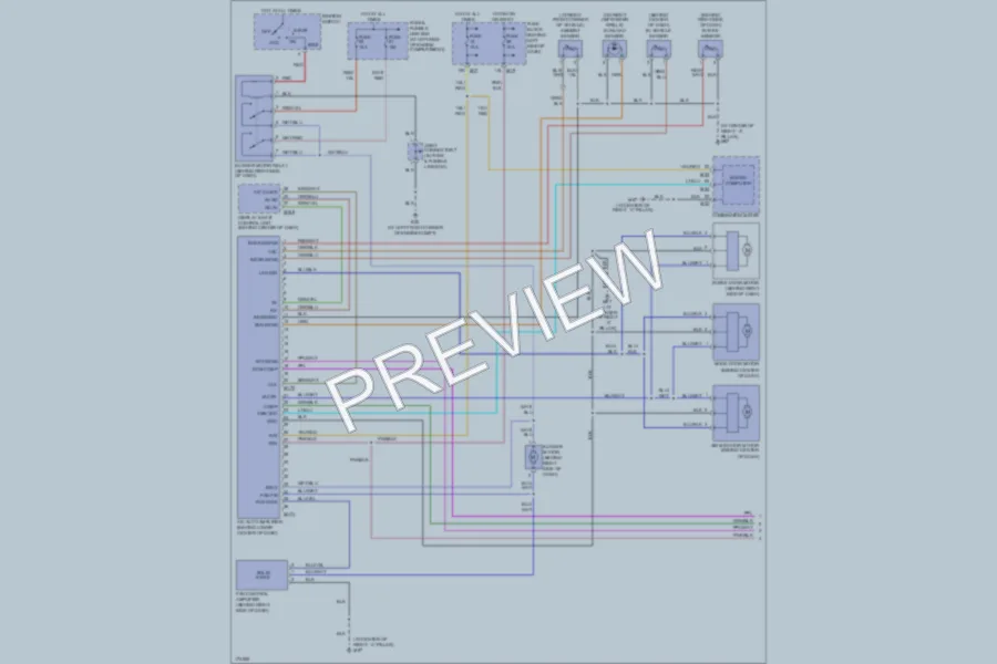 2003 Nissan Maxima Air Conditioning wiring diagram preview