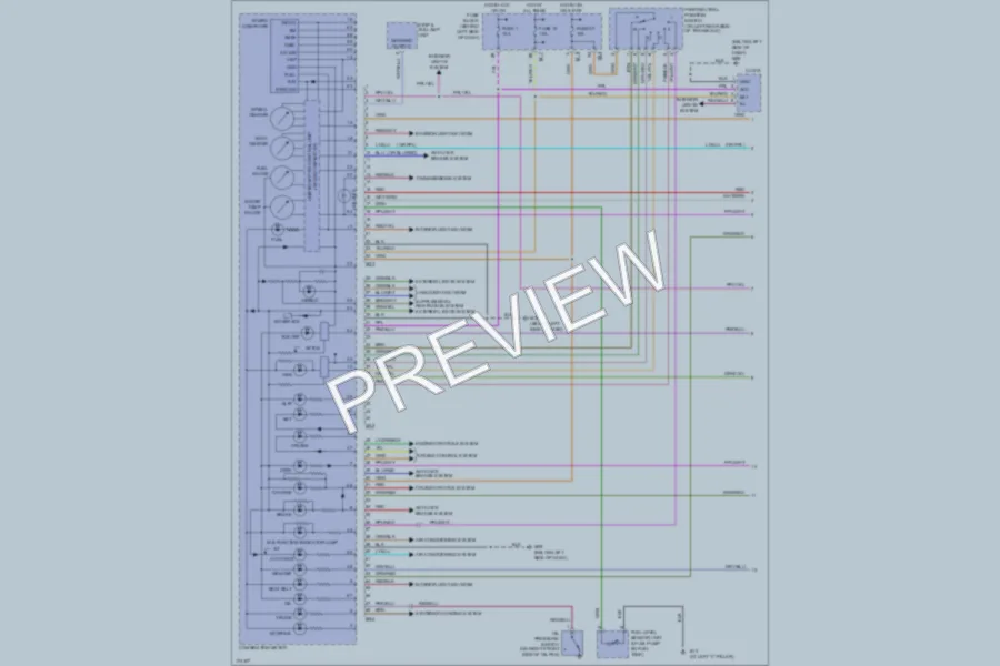 2003 Nissan Maxima Instrument Cluster wiring diagram preview
