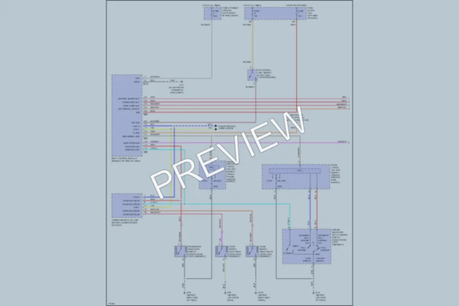 2003 Nissan Murano Interior Lights wiring diagram preview