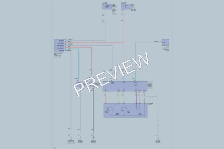 2003 Nissan Murano Power Top Sunroof wiring diagram preview