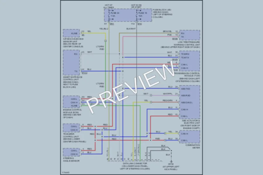 2003 Nissan Pathfinder Computer Data Lines wiring diagram preview